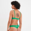 Soutien-gorge foulard push up dentelle vert menthe femme