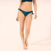 Bas de maillot de bain détails noeuds bleu pétrole femme