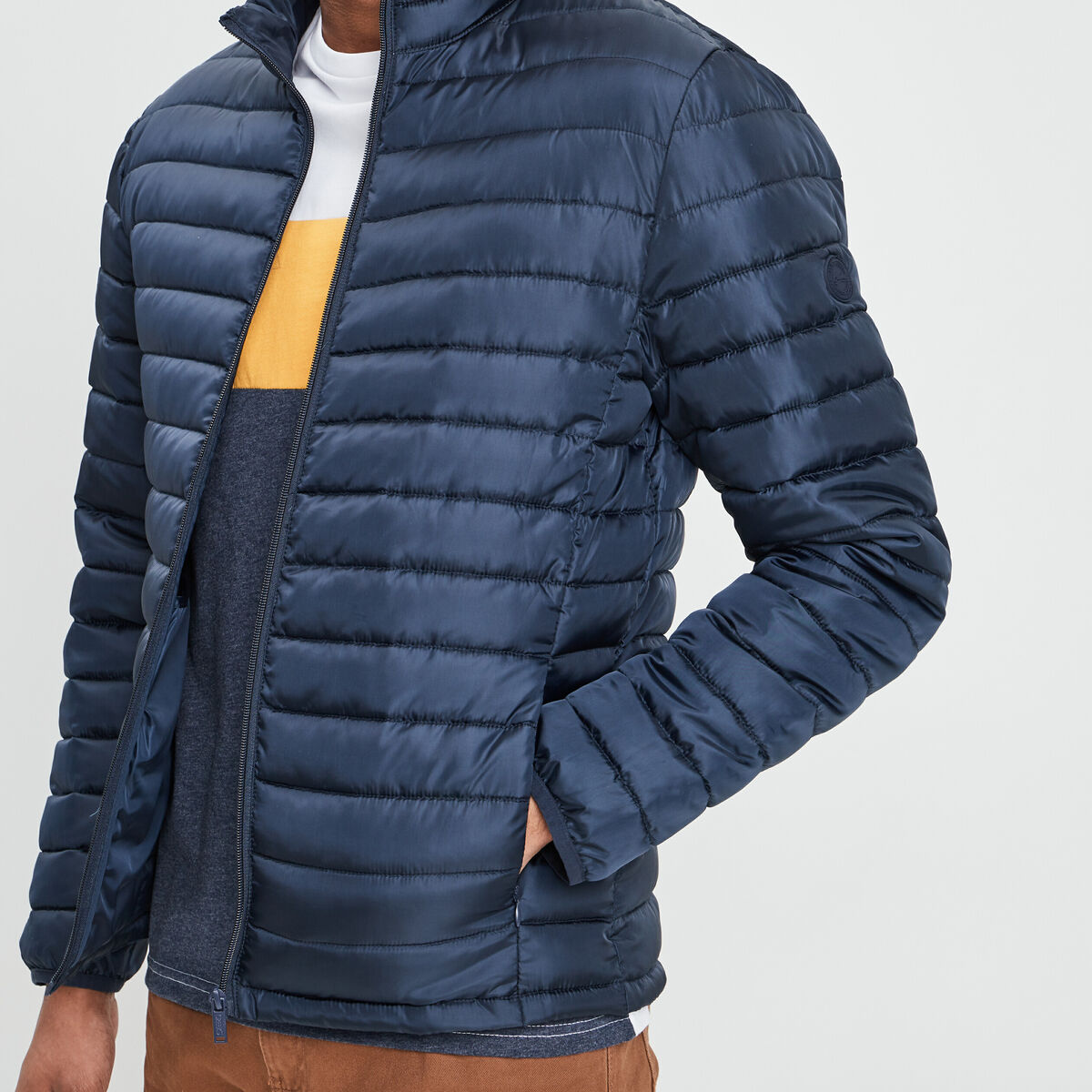 Doudoune droite Creeks bleu marine homme