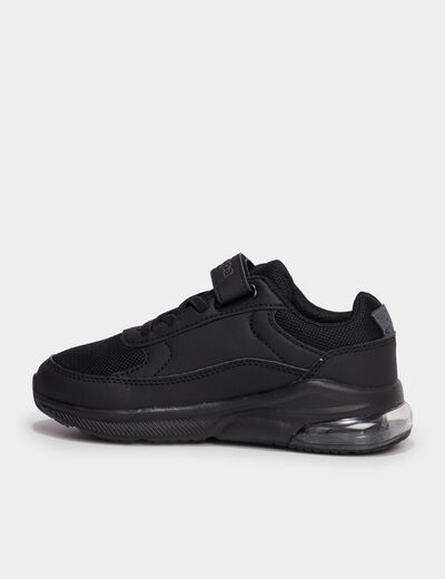 Baskets running &agrave; scratchs Kappa noir gar&ccedil;on