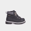 Boots crant&eacute;es zipp&eacute;es &agrave; lacets Bali noir b&eacute;b&eacute; gar&ccedil;on
