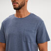 Ensemble pyjama short et t-shirt bleu gris homme