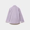 Gilet effet polaire zipp&eacute; col montant mauve fille