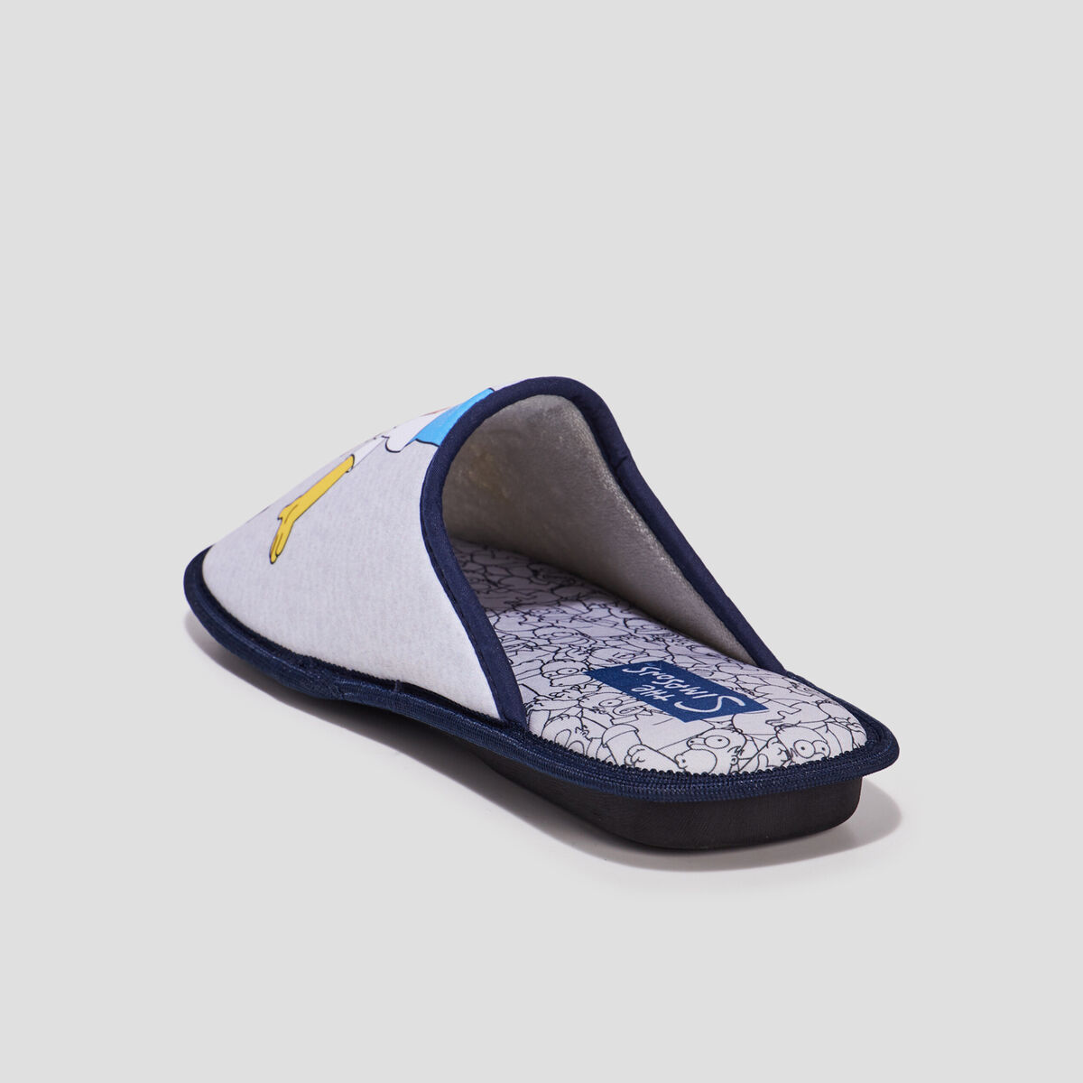 Chaussons mules Les Simpson gris homme