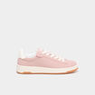 Tennis basses &agrave; lacets rose femme