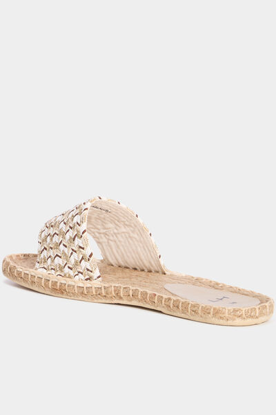 Mules &agrave; semelles cordes multicolore femme