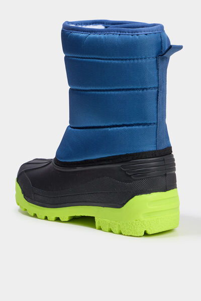 Bottes de neige fourr&eacute;es bleu marine gar&ccedil;on