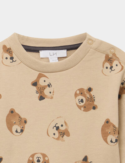Ensemble de jogging 2 pi&egrave;ces camel b&eacute;b&eacute; gar&ccedil;on