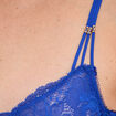 Soutien-gorge embo&icirc;tant dentelle bleu electrique femme