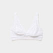 Soutien-gorge triangle dentelle blanc femme