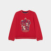 Sweat col rond coton Harry Potter bordeaux fille