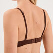 Soutien-gorge triangle bretelles fines marron femme