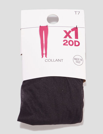 Collants 20D noir femme grande taille