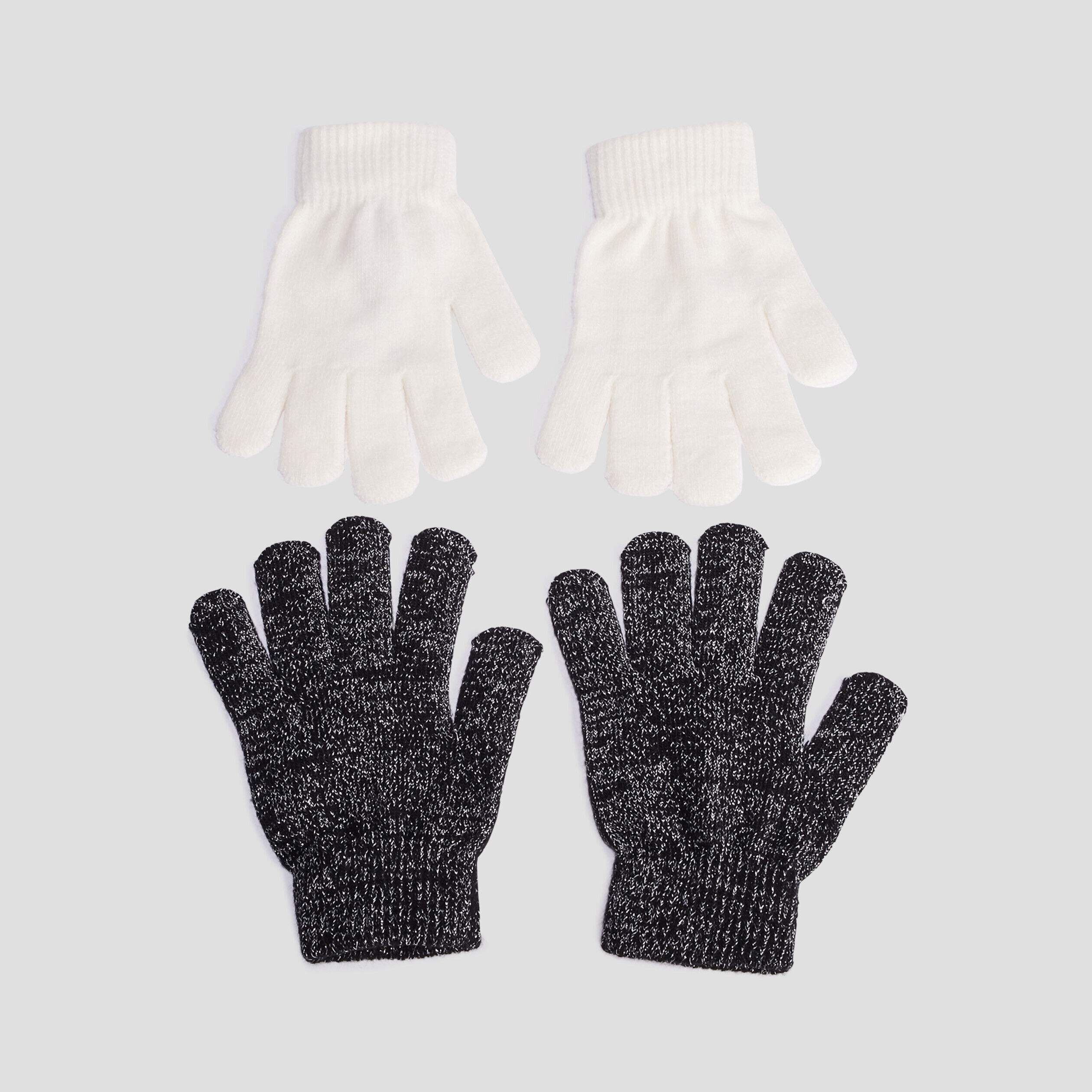Lot 2 paires de gants ivoire femme LH