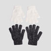 Lot 2 paires de gants ivoire femme