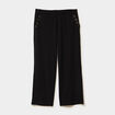 Pantalon large &agrave; pont noir femme grande taille
