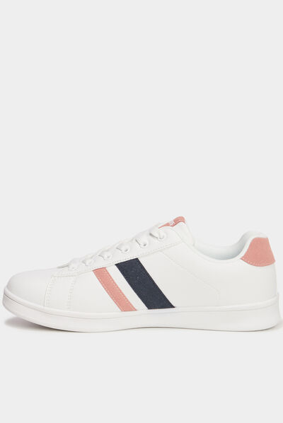 Tennis à lacets Creeks blanc femme