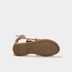 Sandales spartiates jaune or fille
