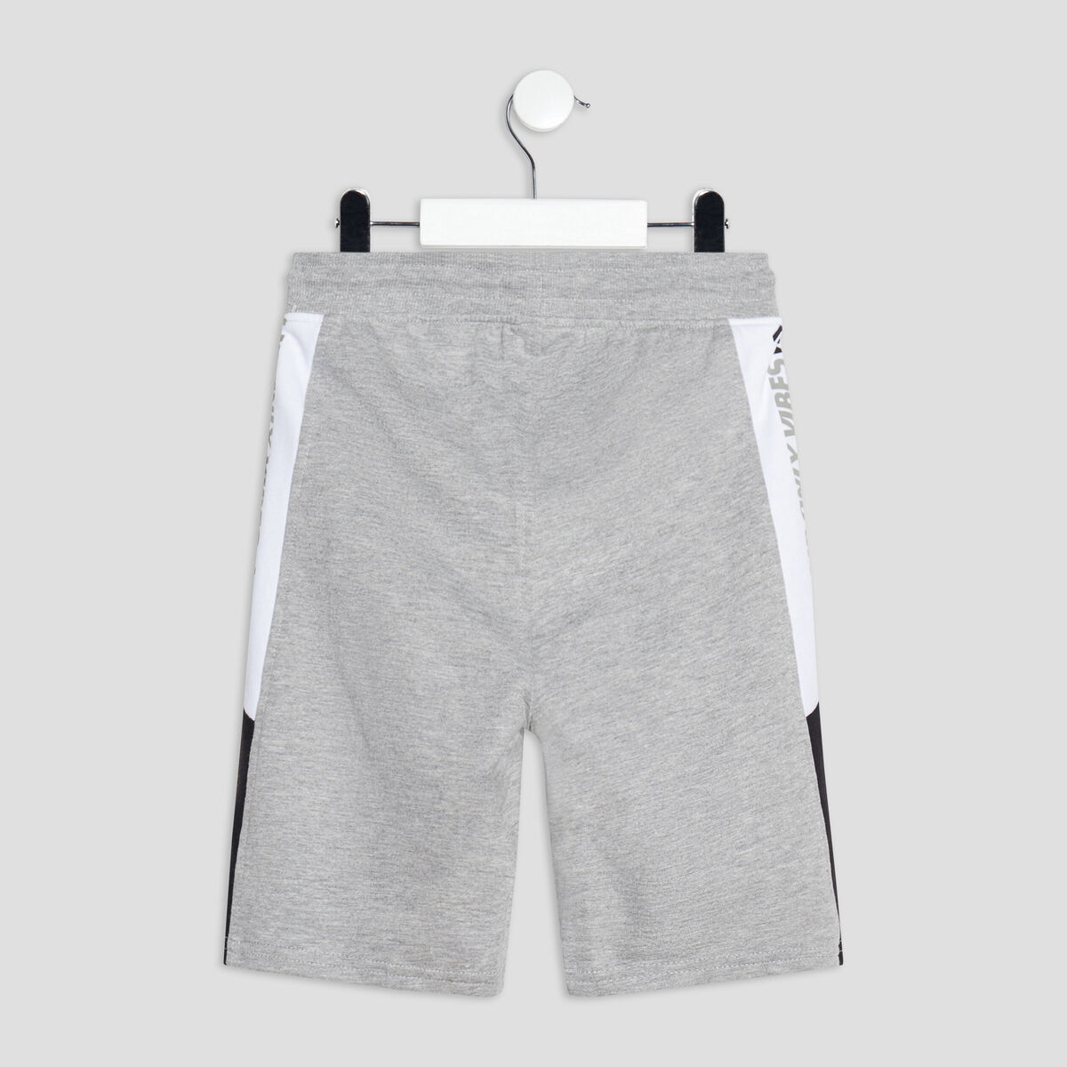 Short jogging droit Liberto gris garçon