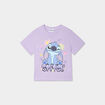 T-shirt manches courtes coton Stitch parme fille