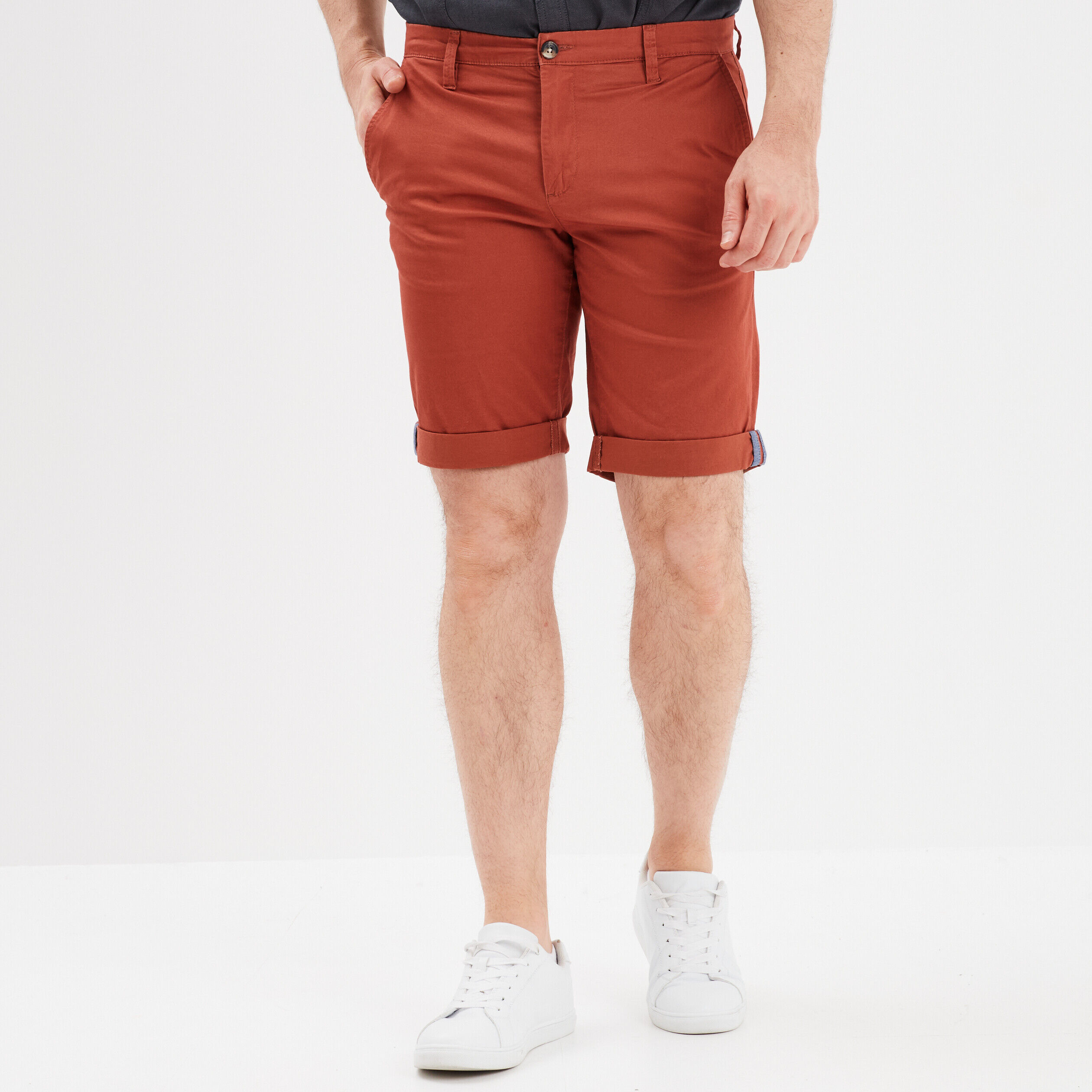 Short chino slim Creeks rouge homme CREEKS