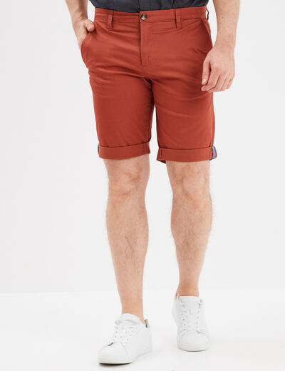 Short chino slim Creeks rouge homme