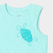Ensemble 2 pièces débardeur short coton bleu turquoise bébé garçon