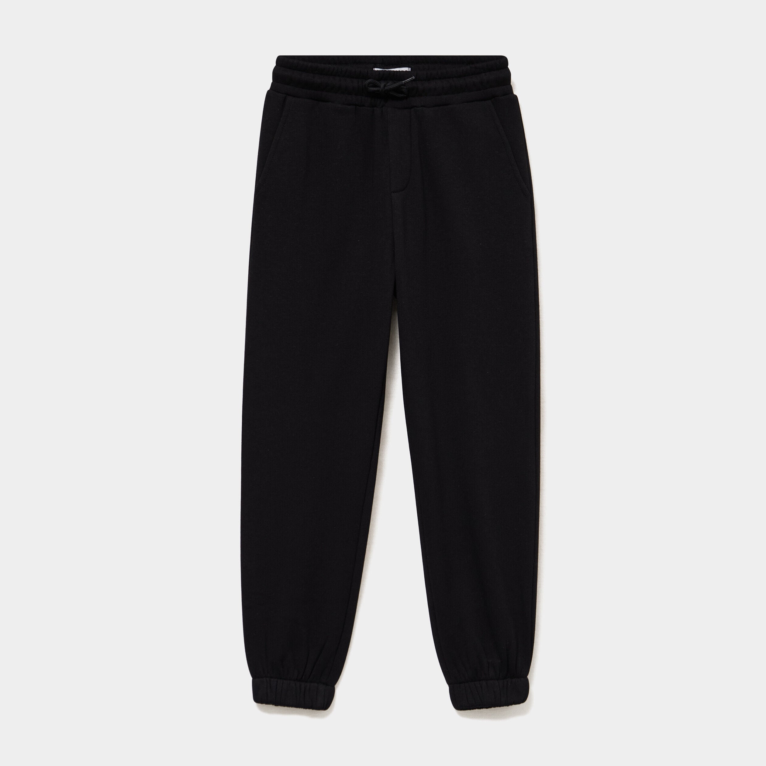 Pantalon de jogging confort doublé noir garçon LH