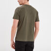 T-shirt coton col rond 1 poche Liberto vert kaki homme
