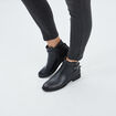Bottines avec brides noir femme