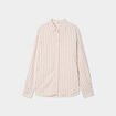 Chemise oversize lin mélangé blanc femme