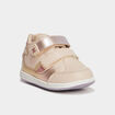 Baskets montantes &agrave; scratchs sable b&eacute;b&eacute; fille