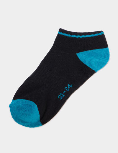 Lot 5 paires chaussettes invisibles multicolore gar&ccedil;on