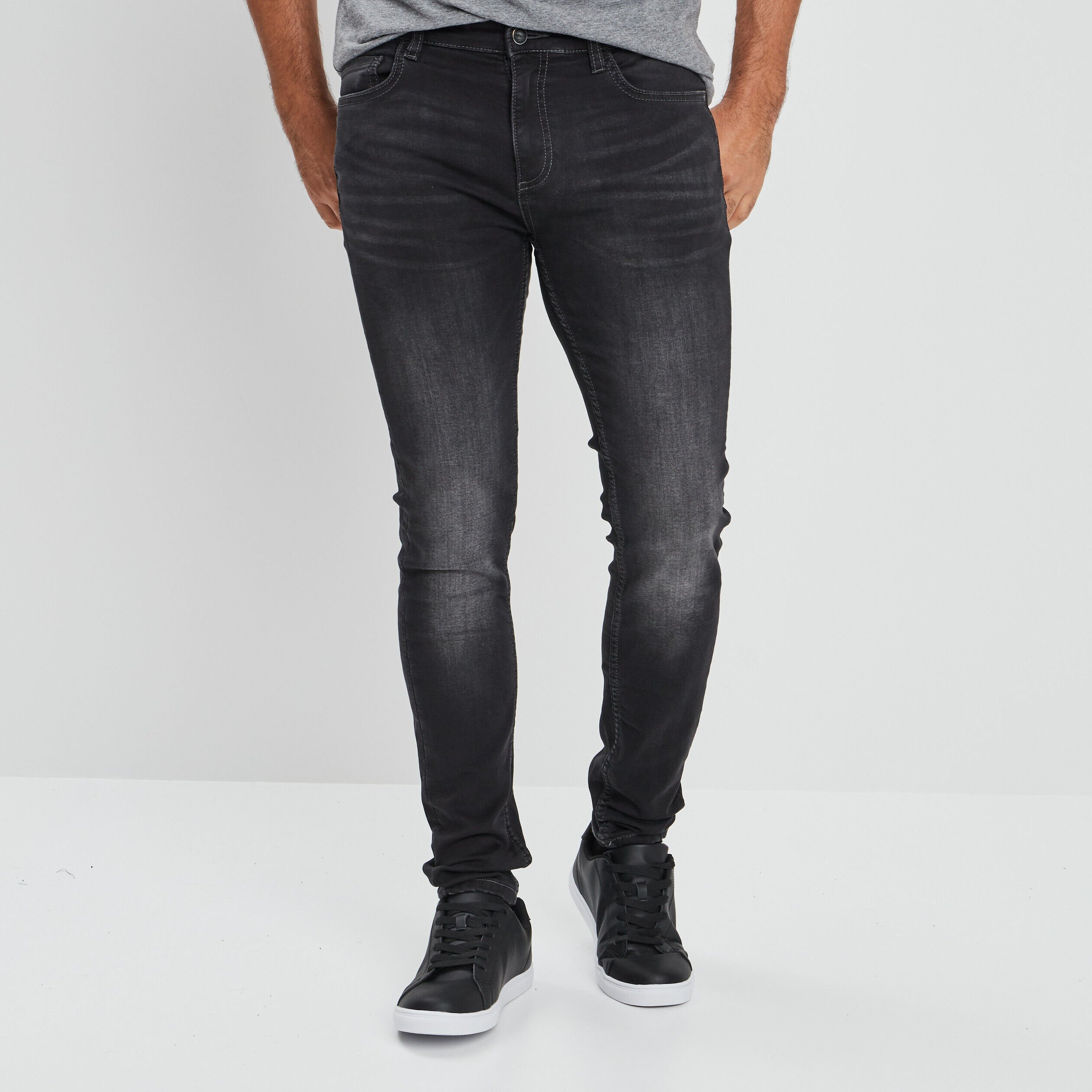 Jean Gris homme pas cher La Halle