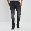 Jeans skinny taille standard gris homme