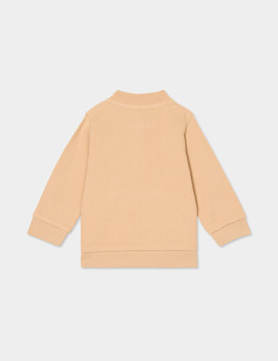 Ensemble sweat et pantalon de jogging marron clair bébé garçon
