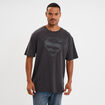 T-shirt manches courtes coton Superman gris fonc&eacute; homme