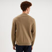 Gilet zipp&eacute; col teddy taupe homme