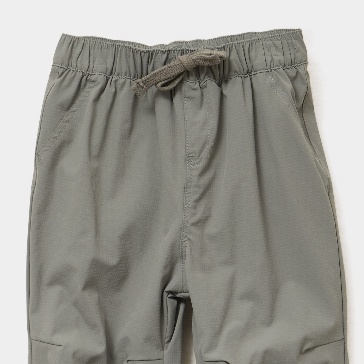 Pantalon droit doublé taille élastiquée vert kaki bébé garçon
