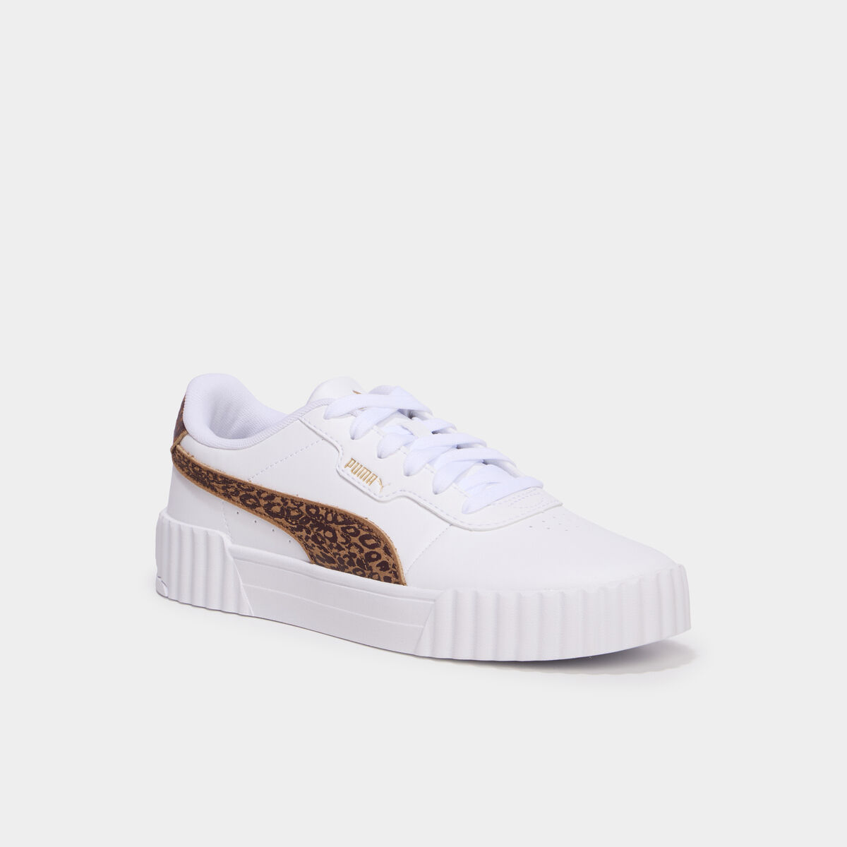 Baskets en cuir Puma Carina 3.0 marron femme