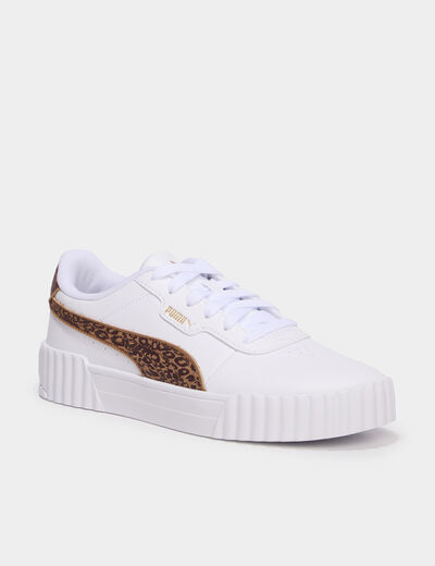 Baskets en cuir Puma Carina 3.0 marron femme