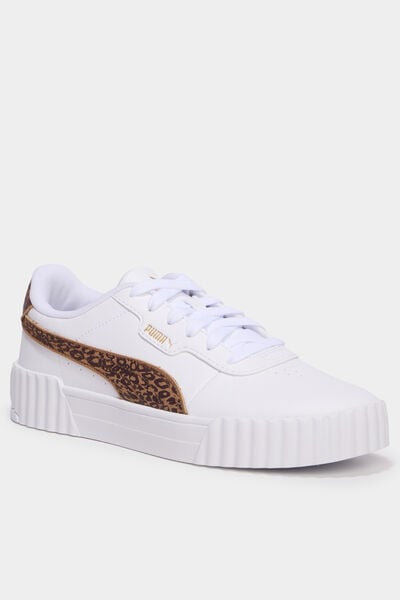 Baskets en cuir Puma Carina 3.0 marron femme