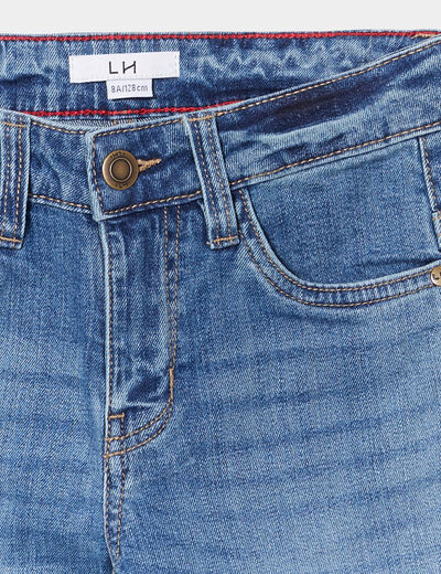 Jeans slim effet stretch denim double stone garçon
