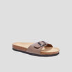 Mules avec boucles taupe homme