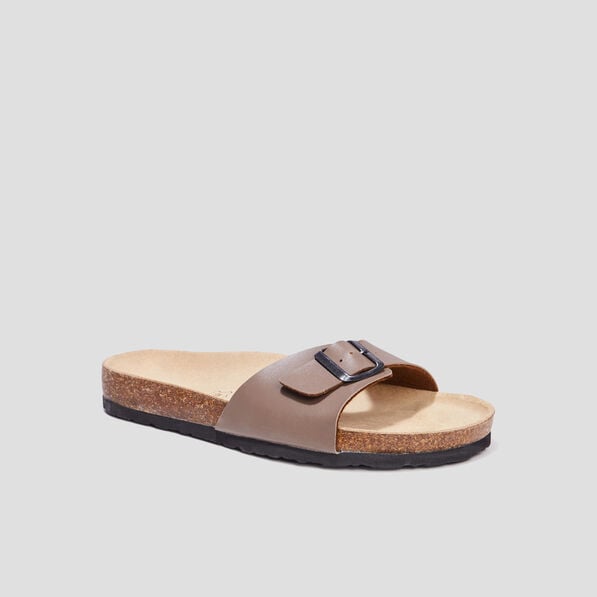 mules avec boucles taupe homme Mules avec boucles taupe homme