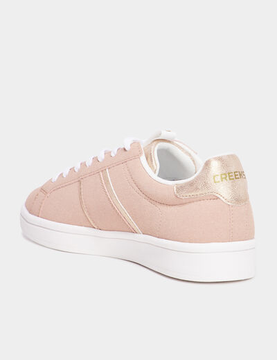 Tennis basses à lacets Creeks rose femme