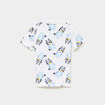 Polo manches courtes coton Bluey blanc gar&ccedil;on