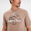 T-shirt manches courtes Jurassic Park marron homme