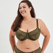 Soutien-gorge emboîtant dentelle Ivory vert kaki femme grande taille