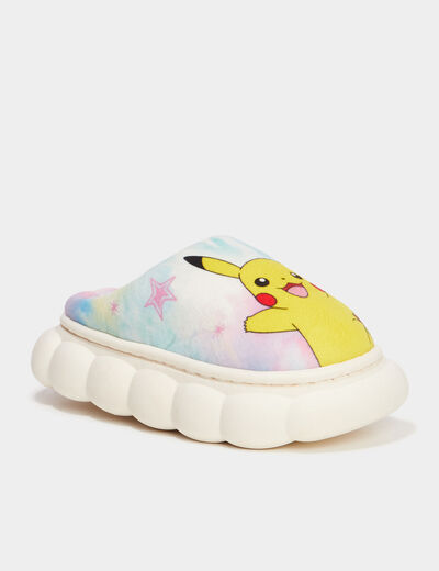 Chaussons mules Pokémon Pikachu multicolore fille